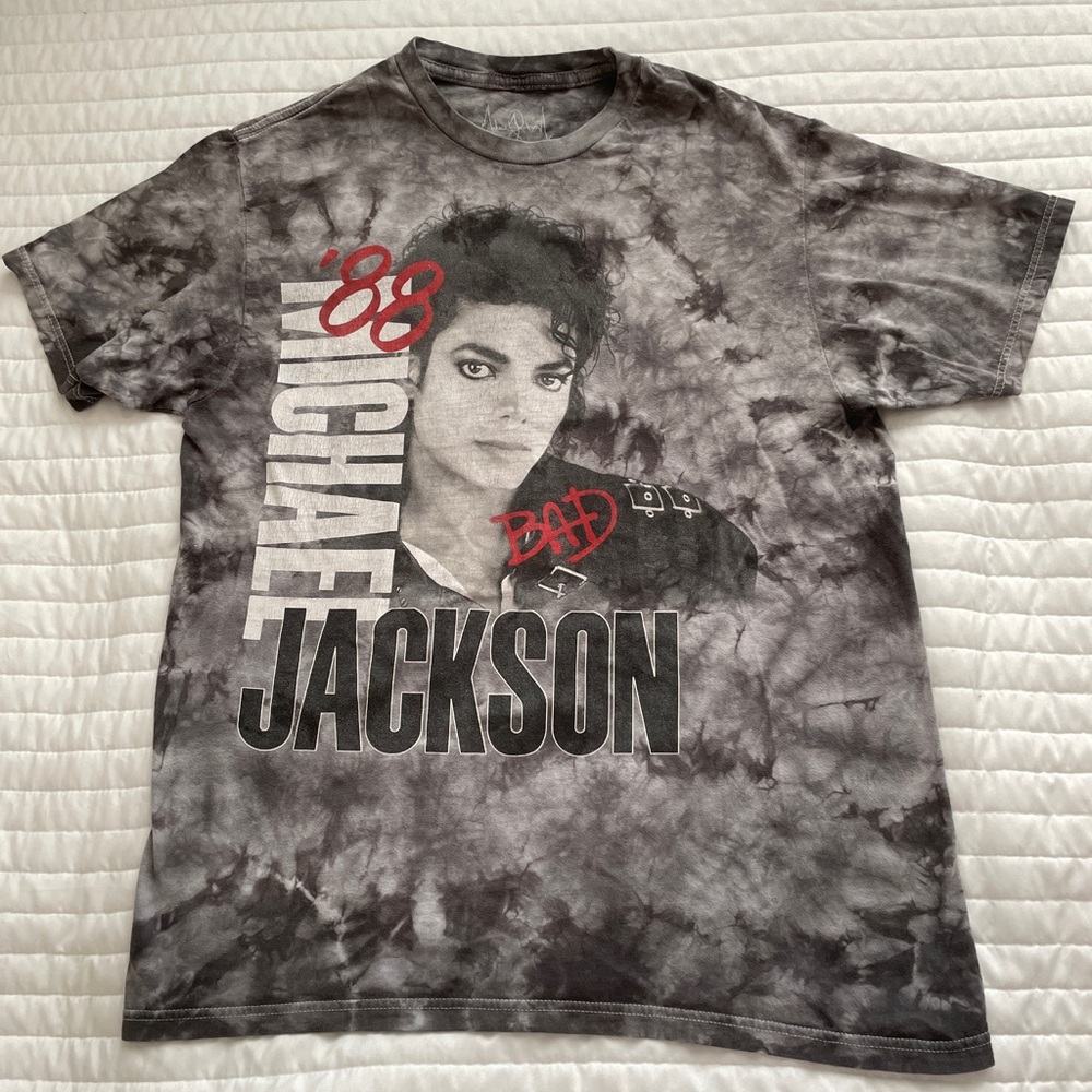 1988 Michael Jackson “Bad” album Graphic Tie-Dye T-Shirt